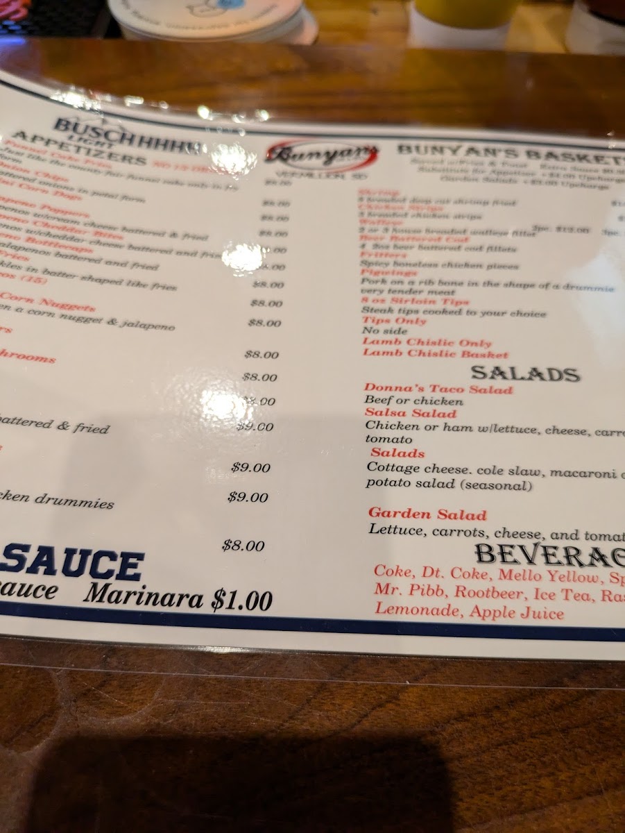 Bunyan's Menu - Image 2