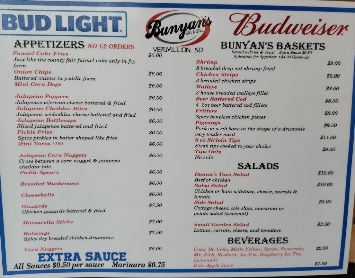 Bunyan's Menu - Image 4